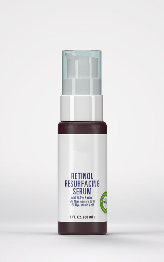 SAMPLE - Retinol Resurfacing Serum with 0.2% Retinol, 5% Niacinamide (B3), 1% Hyaluronic