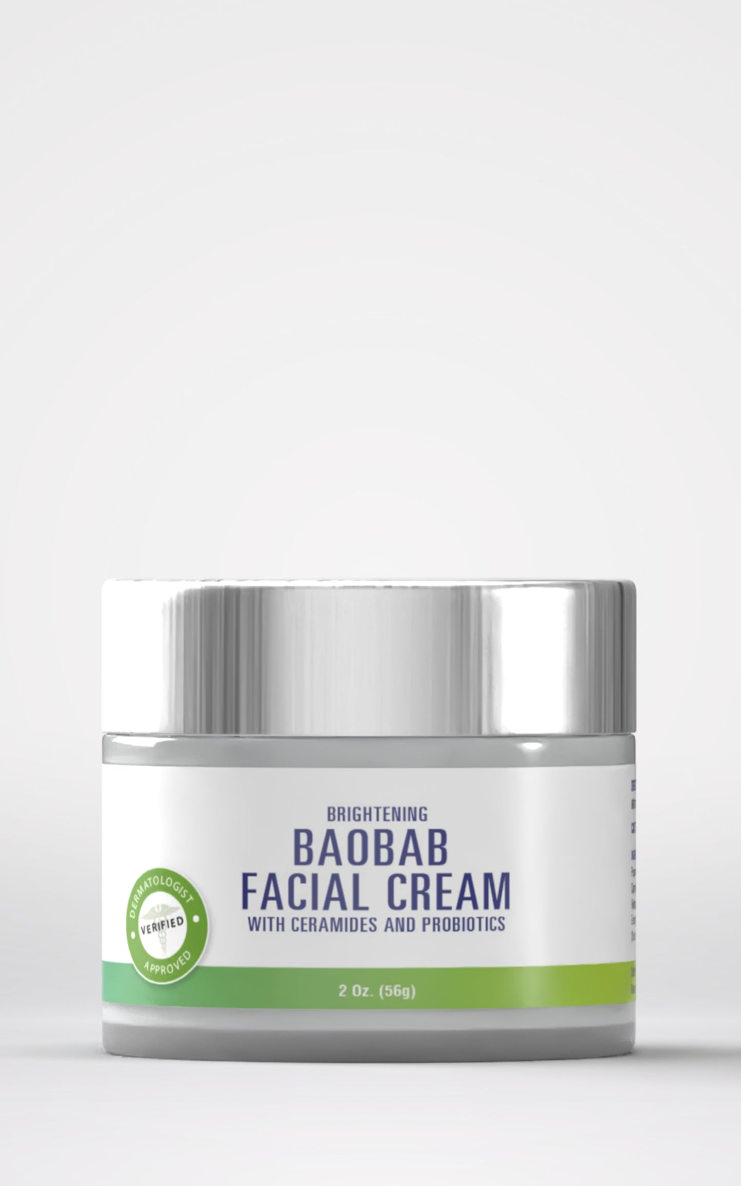 Brightening Baobab Facial Cream with Ceramides and Probiotics