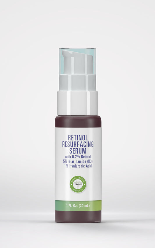 SAMPLE - Retinol Resurfacing Serum with 0.2% Retinol, 5% Niacinamide (B3), 1% Hyaluronic